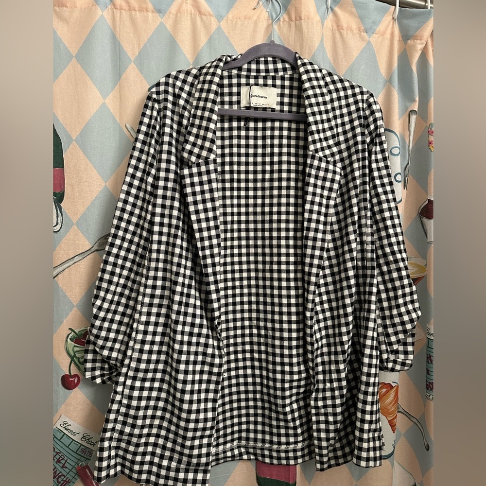 Gingham Blazer